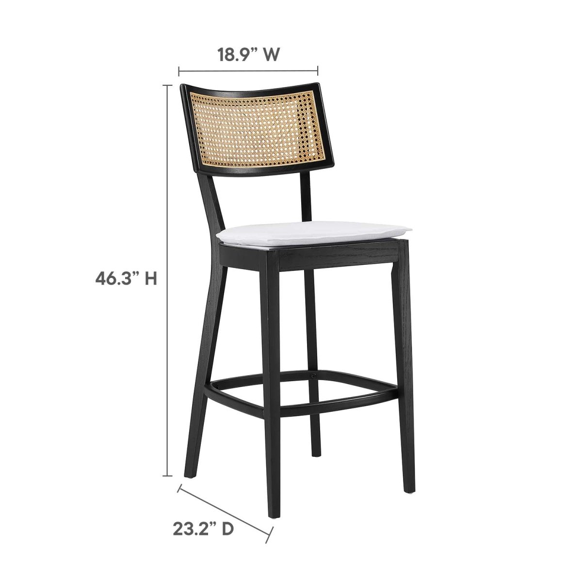 Caledonia Wood Bar Stools - Set of 2 - BUILDMYPLACE