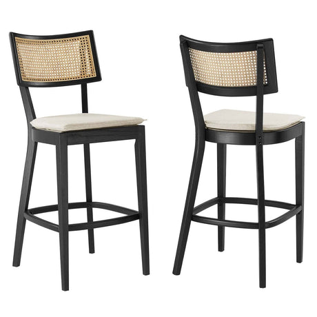 Caledonia Wood Bar Stools - Set of 2 - BUILDMYPLACE