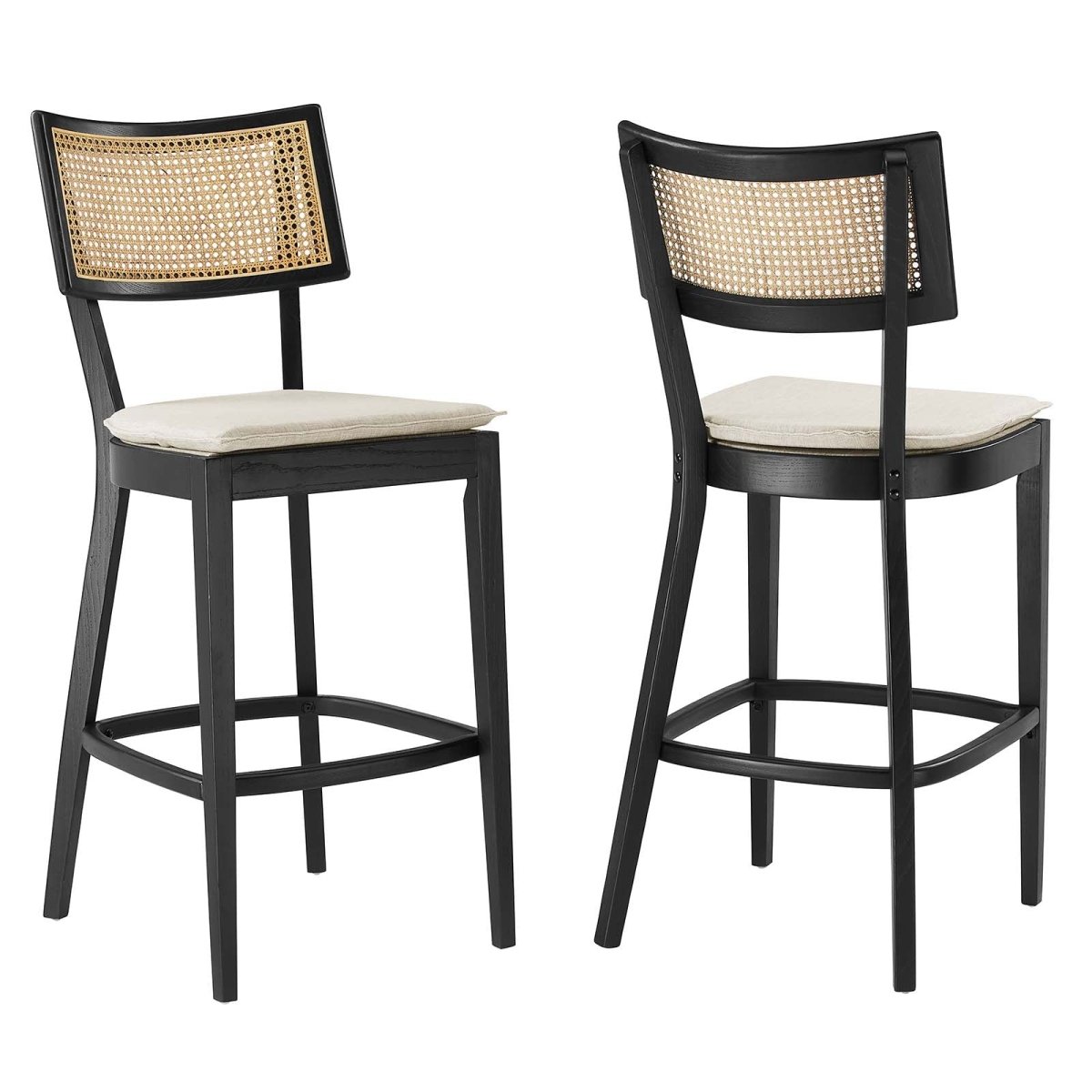 Caledonia Wood Bar Stools - Set of 2 - BUILDMYPLACE