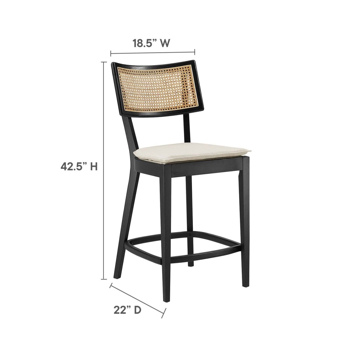 Caledonia Wood Counter Stools - Set of 2 - BUILDMYPLACE