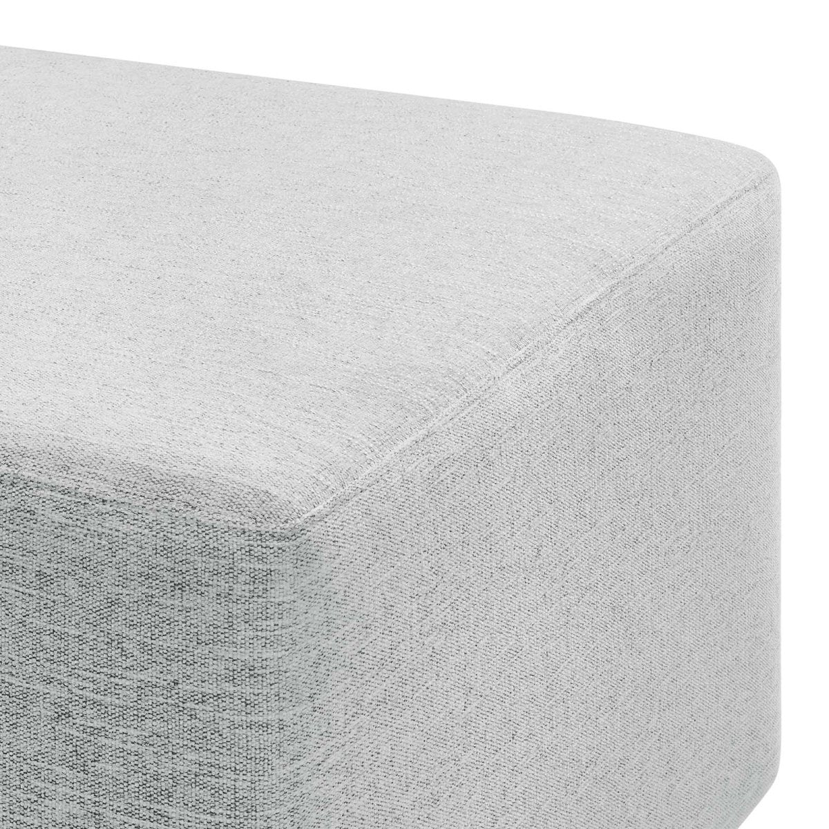 Callum Large 28" Square Woven Heathered Fabric Upholstered Ottoman - BUILDMYPLACE