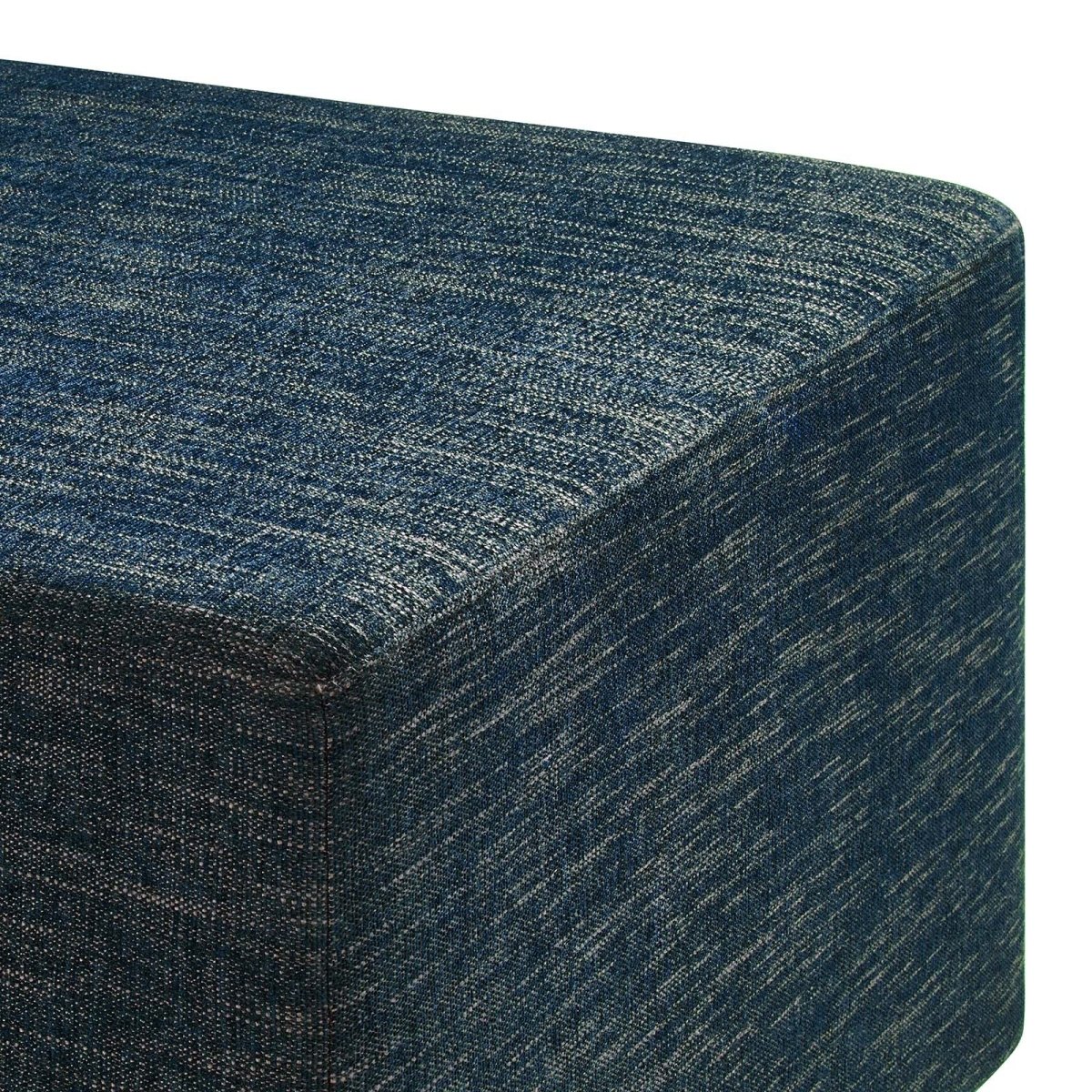Callum Large 28" Square Woven Heathered Fabric Upholstered Ottoman - BUILDMYPLACE