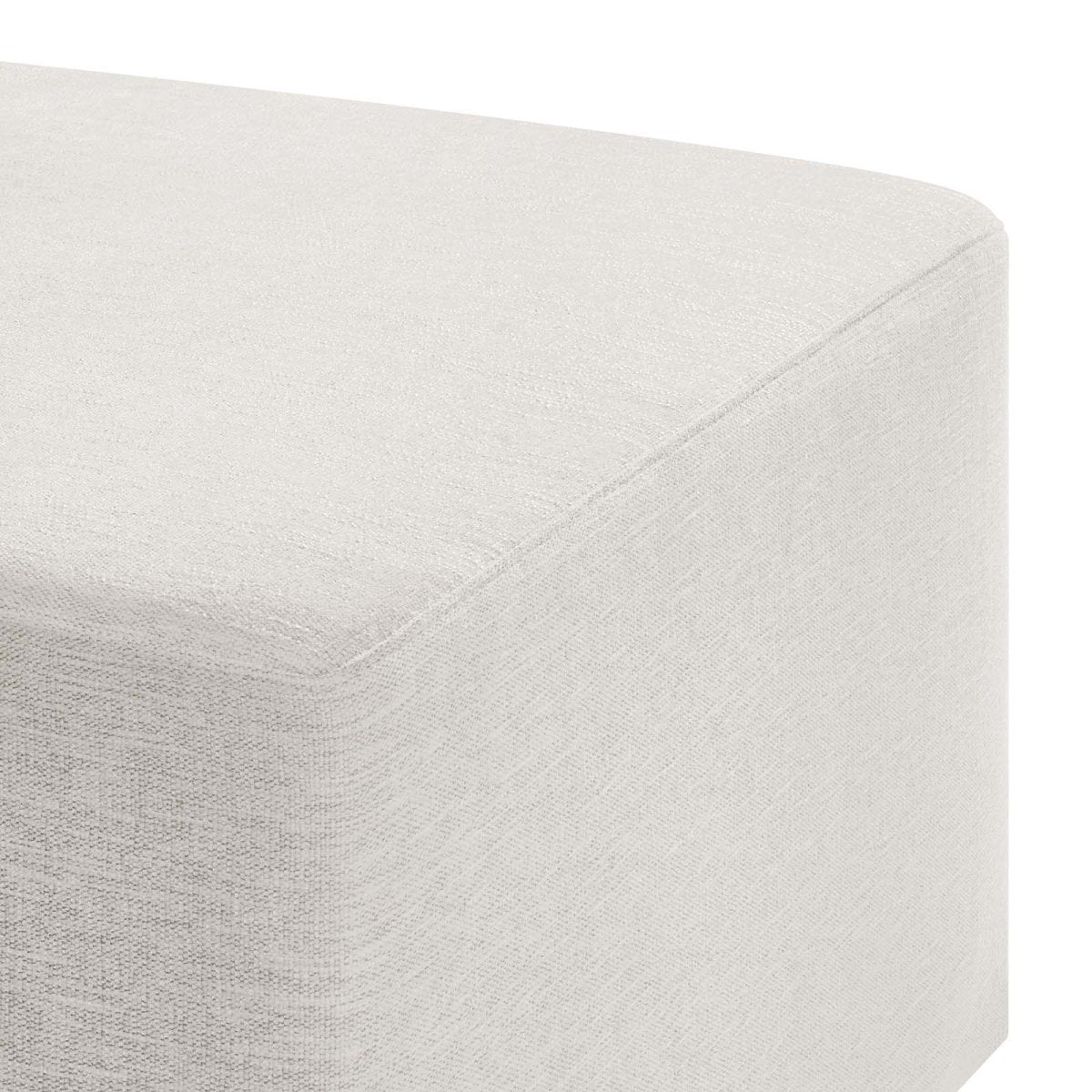 Callum Large 28" Square Woven Heathered Fabric Upholstered Ottoman - BUILDMYPLACE