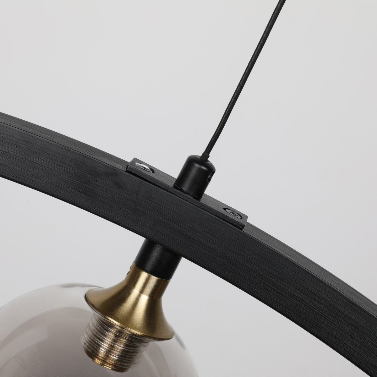 Camden Smoky Gray Glass Shade Creative Led Pendant Light - BUILDMYPLACE