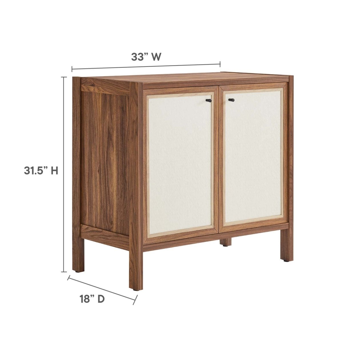 Capri 33" Wood Grain Storage Cabinet - BUILDMYPLACE