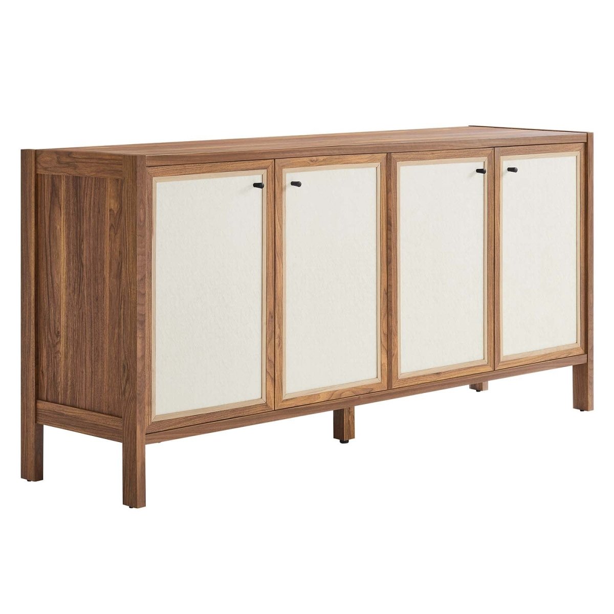 Capri 65" Wood Grain Sideboard Storage Cabinet - BUILDMYPLACE