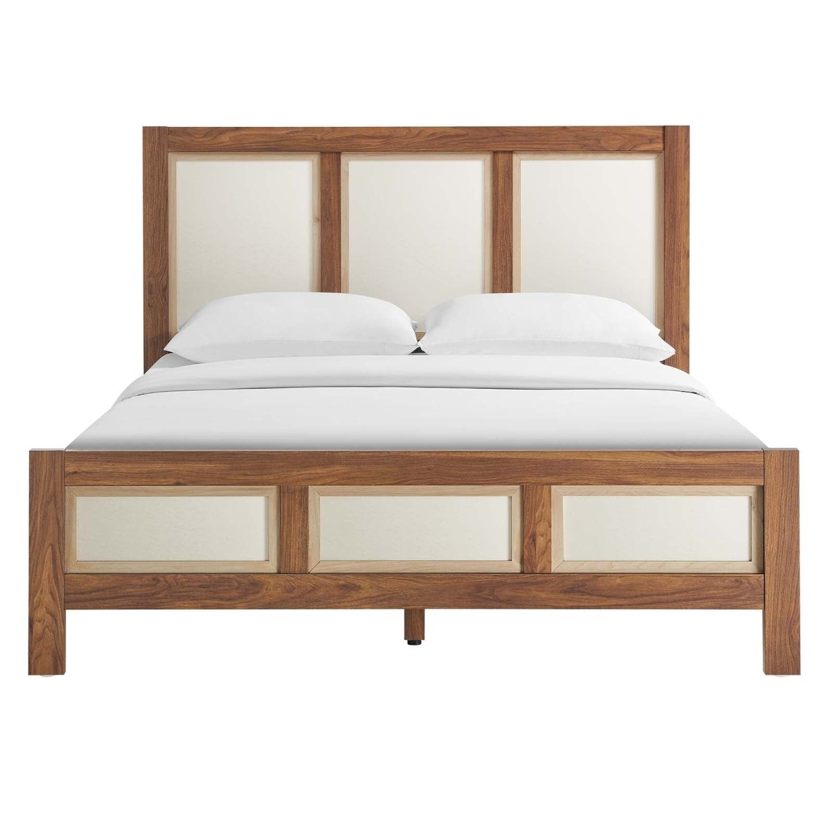 Capri Queen Wood Grain Platform Bed - BUILDMYPLACE