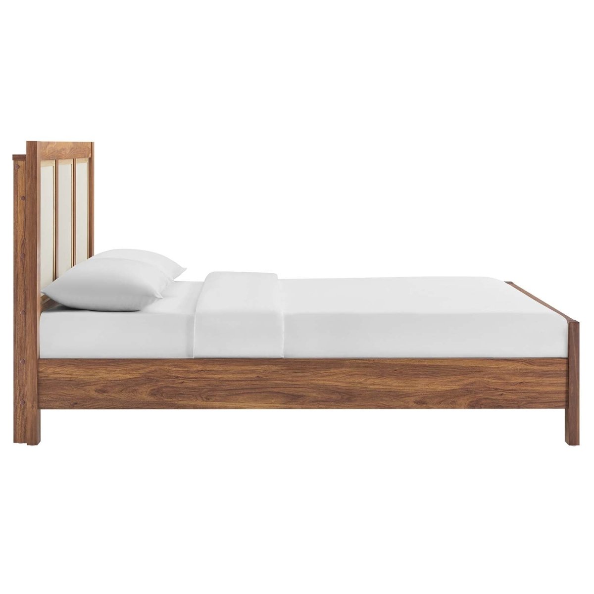 Capri Queen Wood Grain Platform Bed - BUILDMYPLACE