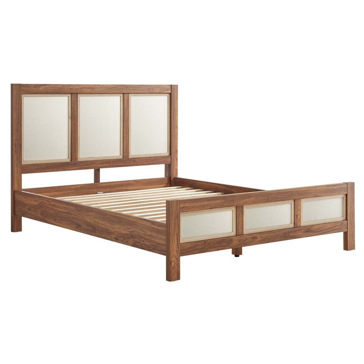 Capri Queen Wood Grain Platform Bed - BUILDMYPLACE