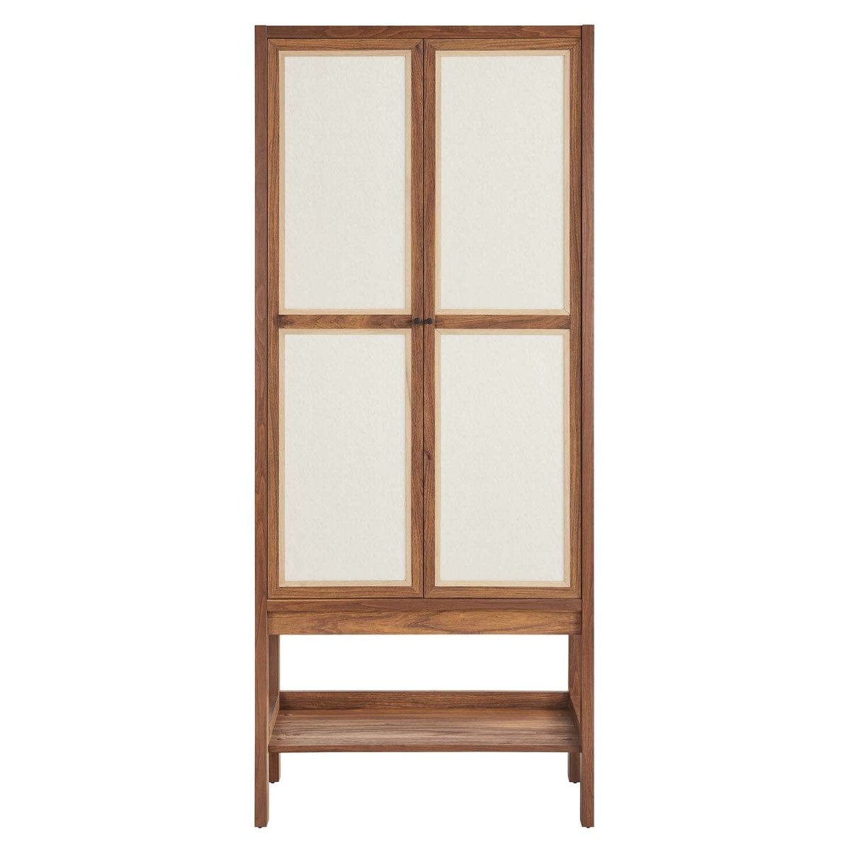 Capri Tall Wood Grain Standing Storage Cabinet - BUILDMYPLACE
