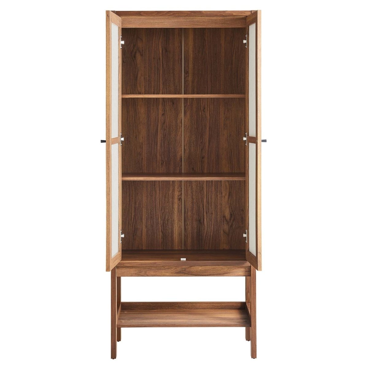 Capri Tall Wood Grain Standing Storage Cabinet - BUILDMYPLACE