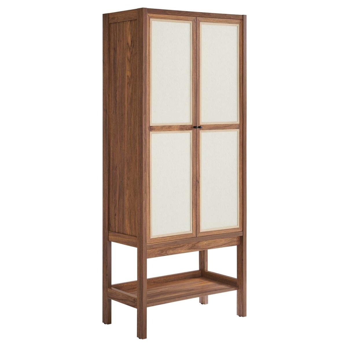 Capri Tall Wood Grain Standing Storage Cabinet - BUILDMYPLACE