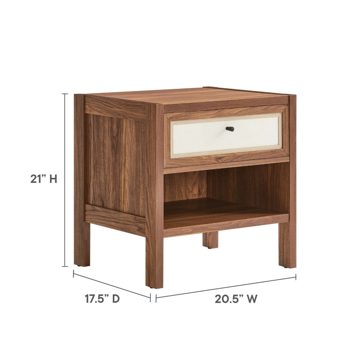 Capri Wood Grain Nightstand - BUILDMYPLACE