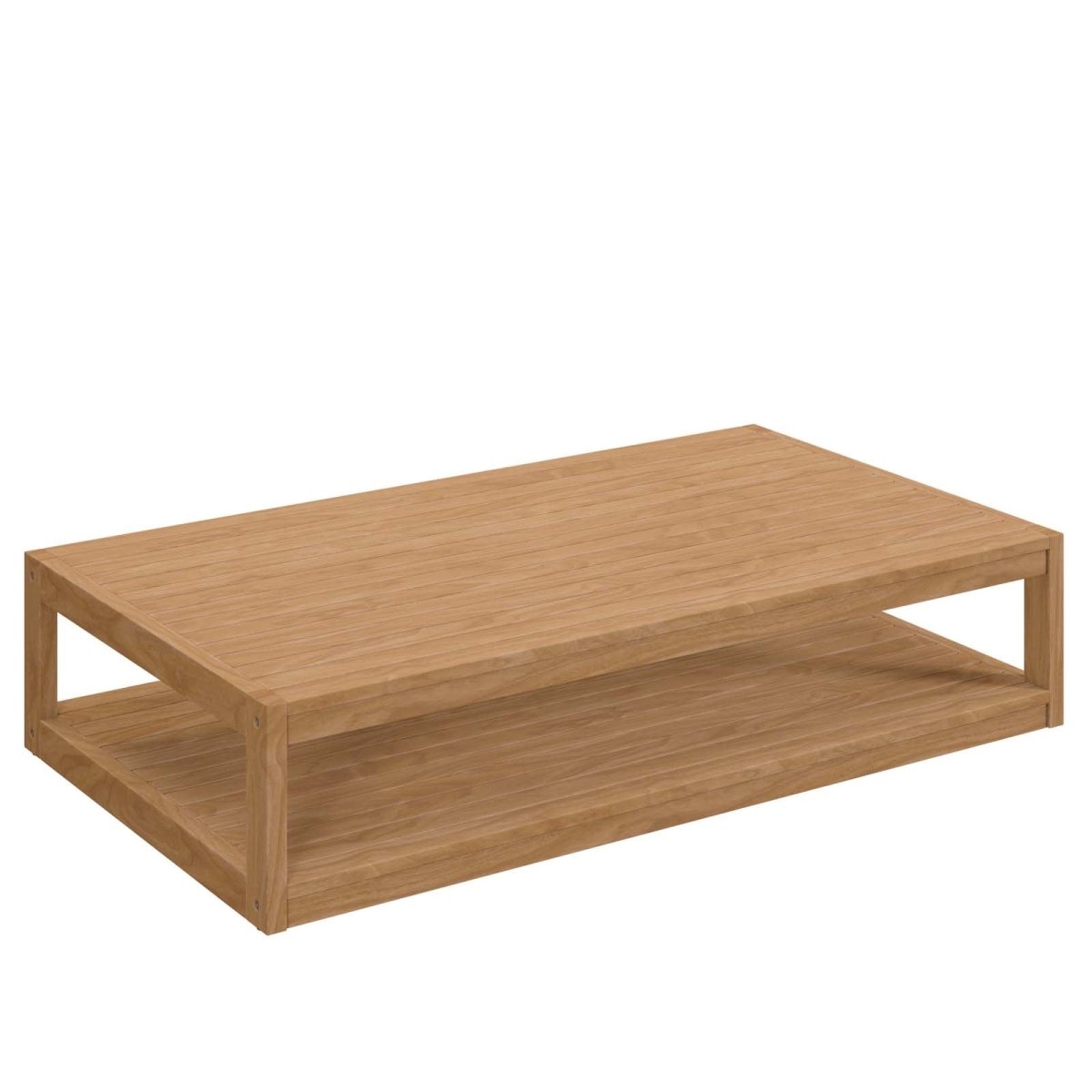 Carlsbad Teak Wood Outdoor Patio Coffee Table - BUILDMYPLACE