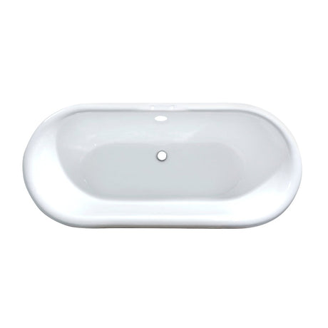 Cast Iron Double Ended Clawfoot Tub with 7 - Inch Faucet Drillings - BUILDMYPLACE
