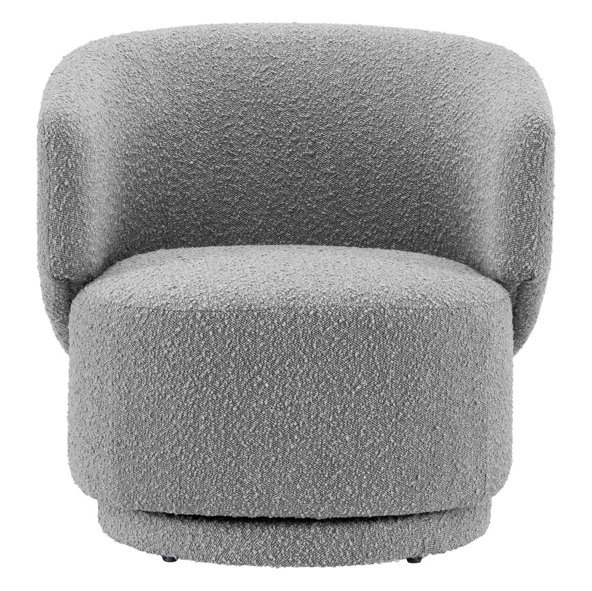 Celestia Boucle Fabric Swivel Chair - BUILDMYPLACE