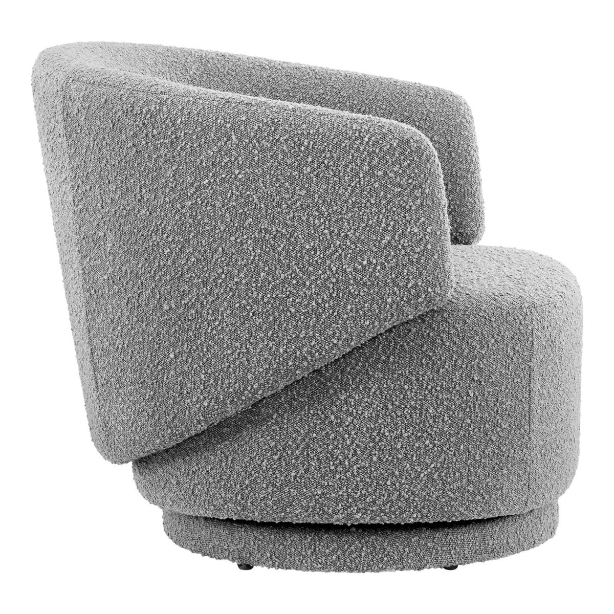 Celestia Boucle Fabric Swivel Chair - BUILDMYPLACE