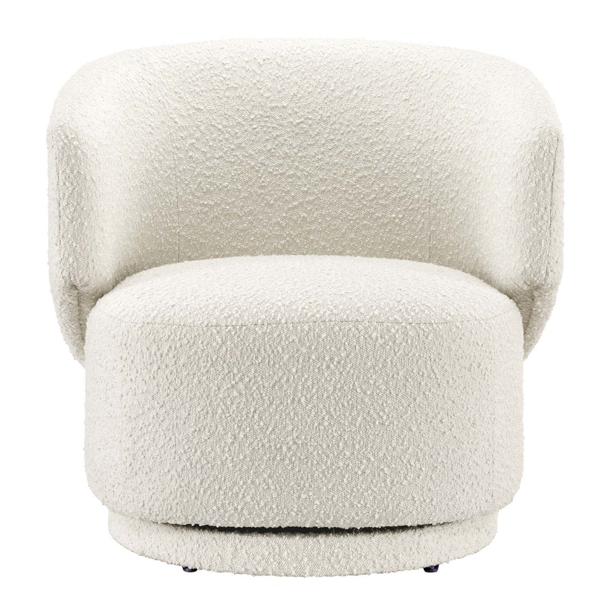 Celestia Boucle Fabric Swivel Chair - BUILDMYPLACE