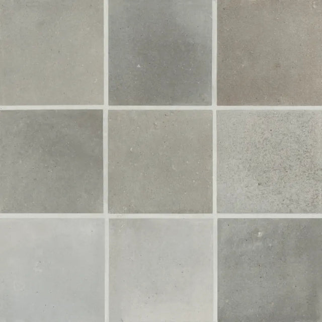 Celine 4" x 4" Matte Porcelain Floor & Wall Tile in Greige - BUILDMYPLACE