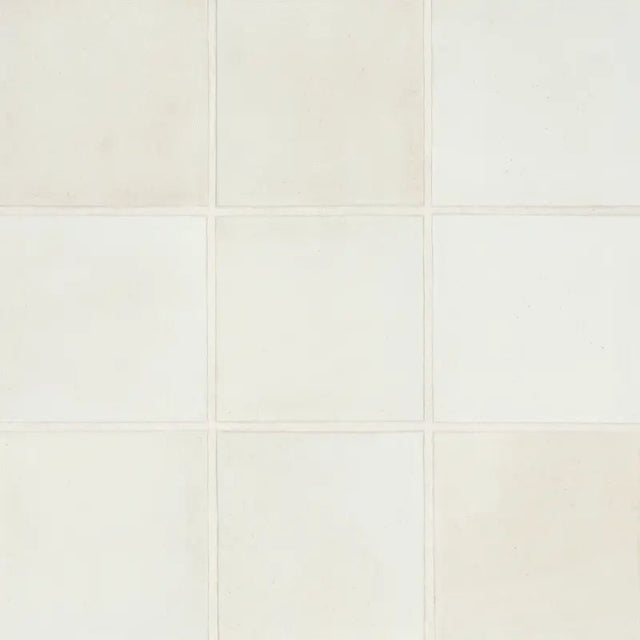 Celine 4" x 4" Matte Porcelain Floor & Wall Tile in White - BUILDMYPLACE