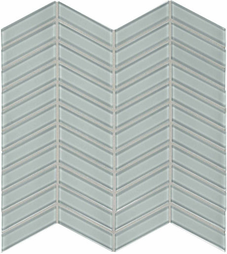 Chevron Element Cloud Light Colors Glass Mosaic - BUILDMYPLACE