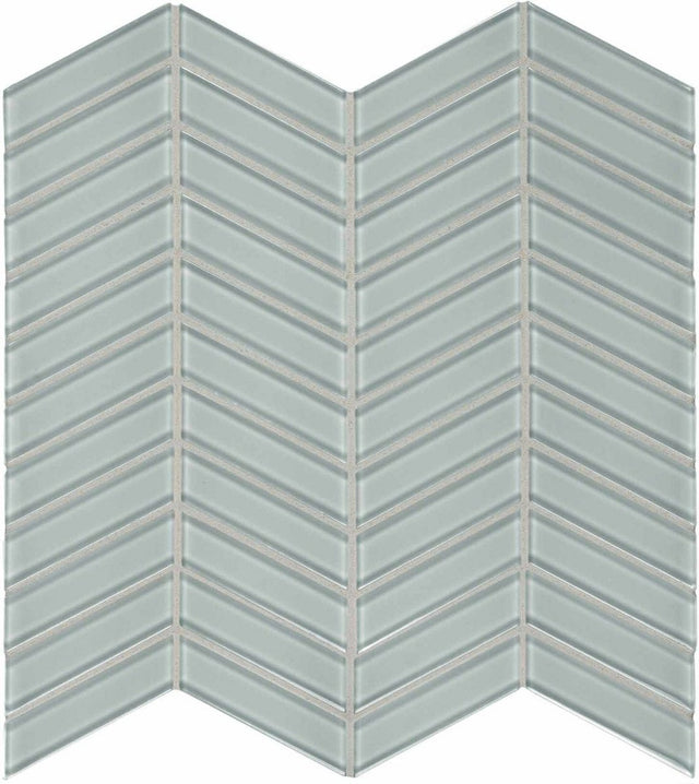 Chevron Element Cloud Light Colors Glass Mosaic - BUILDMYPLACE