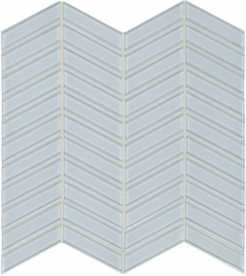 Chevron Element Skylight Light Colors Glass Mosaic