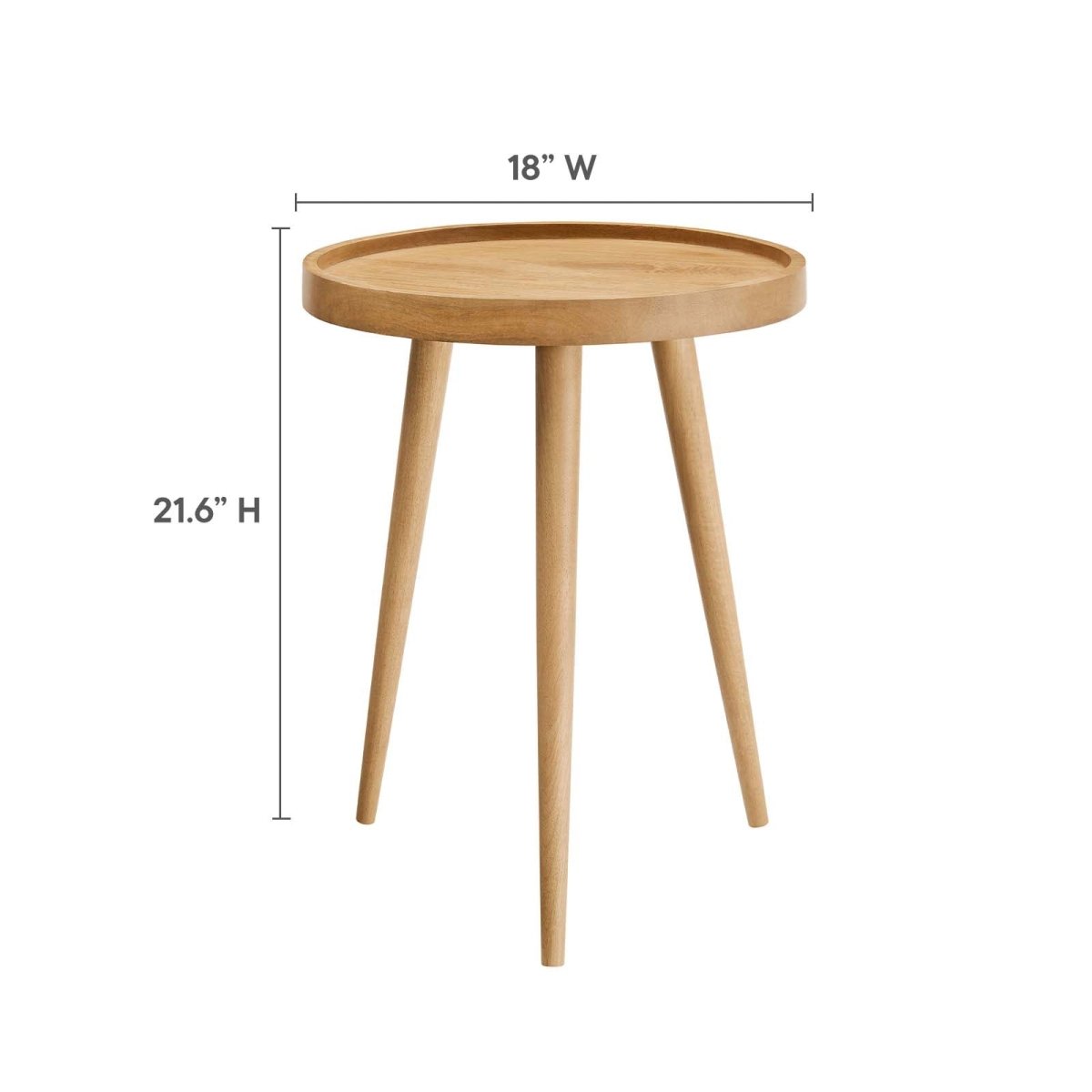 Chiro Round Wood Side Table - BUILDMYPLACE