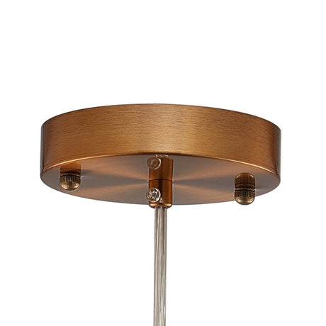 Circulus Chrome Gray Ribbed Glass Indoor & Outdoor Pendant Light - BUILDMYPLACE