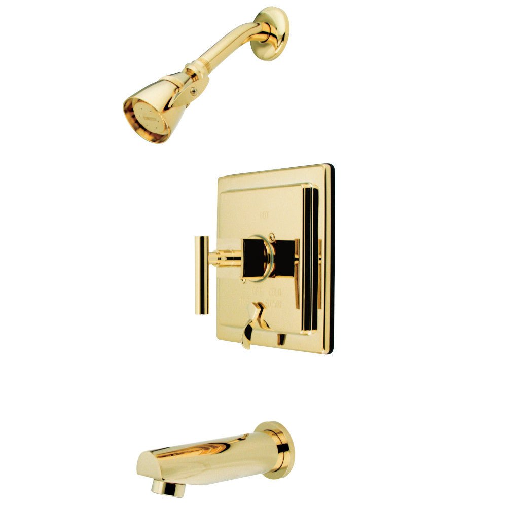 Claremont Tub & Shower Faucet In Metal Lever Handle - BUILDMYPLACE