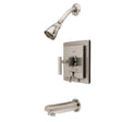 Claremont Tub & Shower Faucet In Metal Lever Handle - BUILDMYPLACE