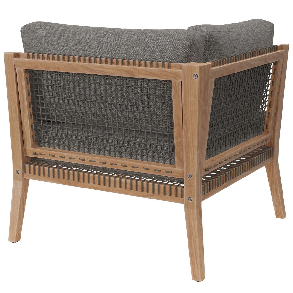 Clearwater Outdoor Patio Teak Wood Corner Chair - BUILDMYPLACE