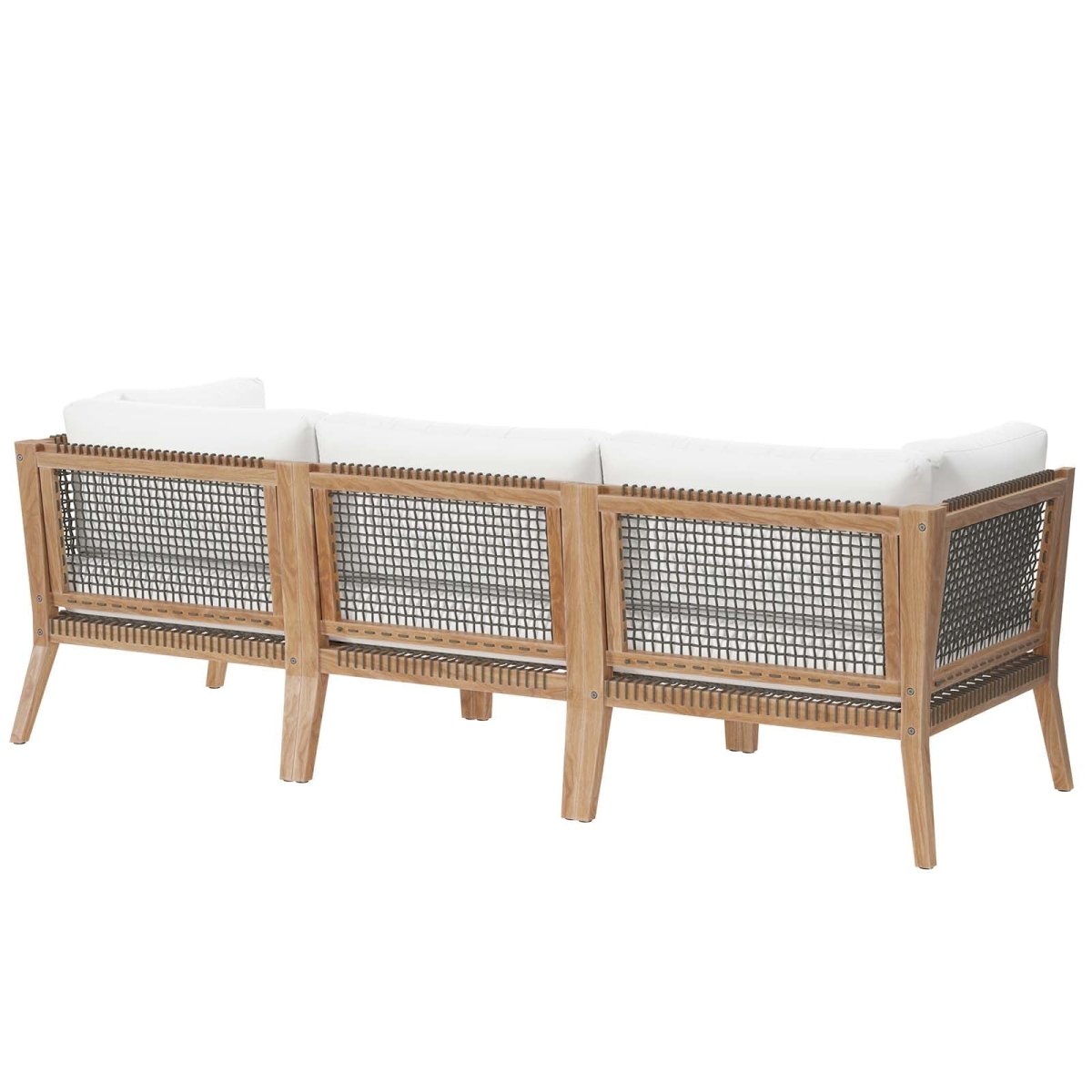 Clearwater Outdoor Patio Teak Wood Sofa - BUILDMYPLACE