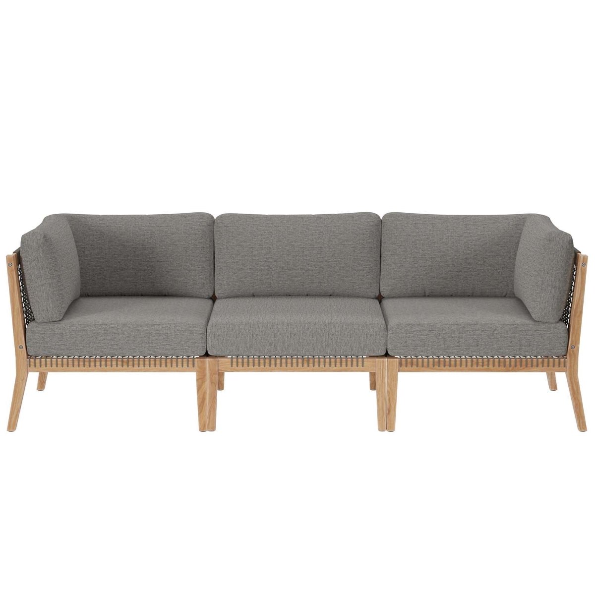 Clearwater Outdoor Patio Teak Wood Sofa - BUILDMYPLACE