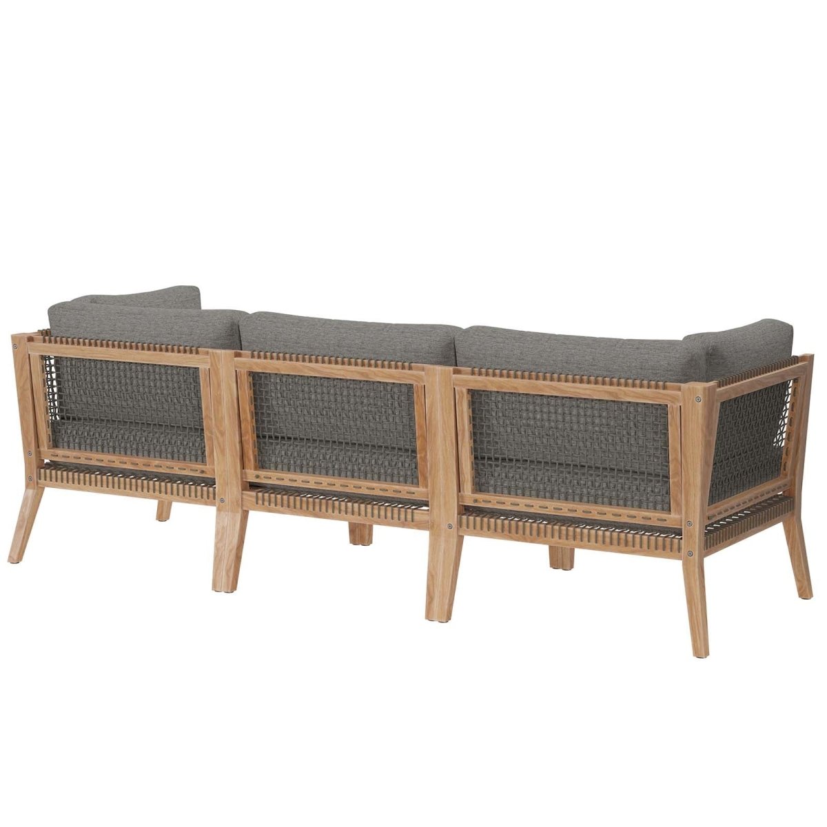 Clearwater Outdoor Patio Teak Wood Sofa - BUILDMYPLACE