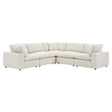 Commix Down Filled Overstuffed Boucle 5 - Piece Sectional Sofa - BUILDMYPLACE