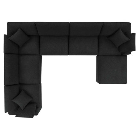 Commix Down Filled Overstuffed Boucle 7 - Piece Sectional Sofa - BUILDMYPLACE