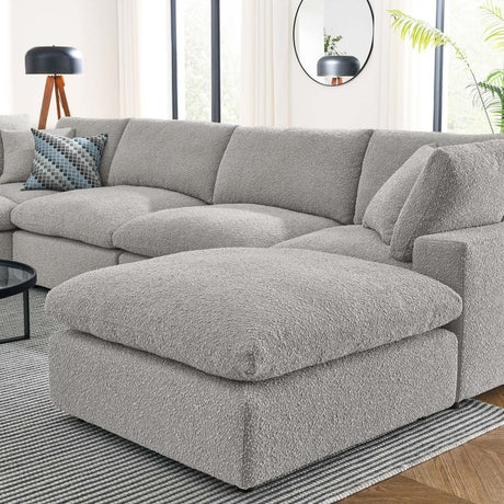 Commix Down Filled Overstuffed Boucle 7 - Piece Sectional Sofa - BUILDMYPLACE