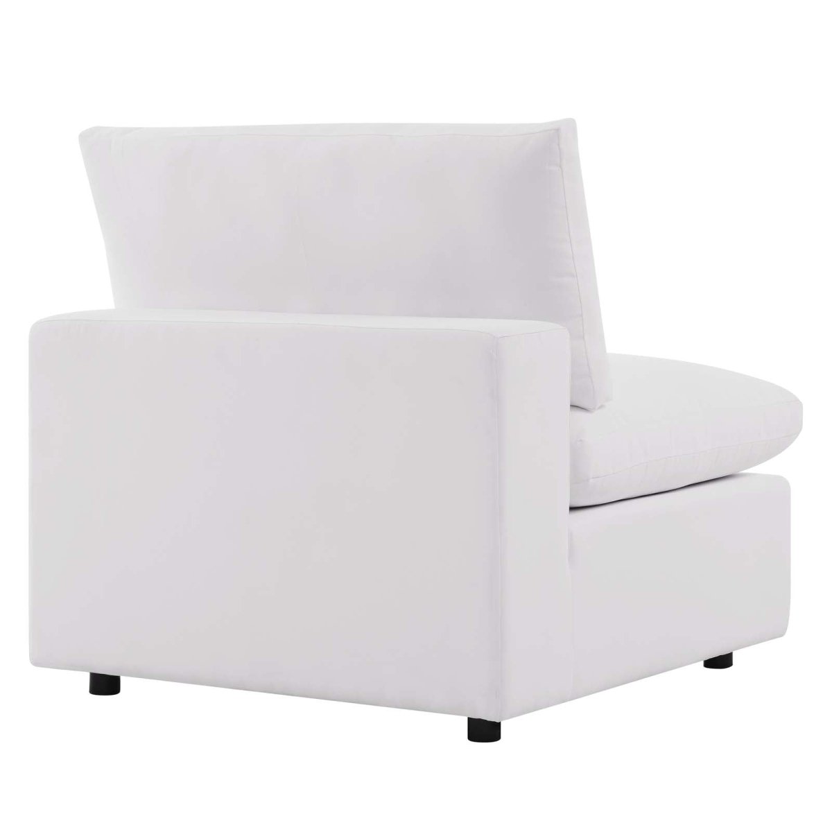 Commix Overstuffed Outdoor Patio Armless Chair - BUILDMYPLACE
