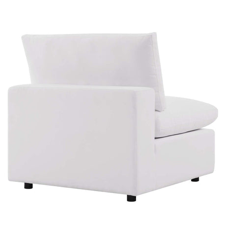 Commix Overstuffed Outdoor Patio Armless Chair - BUILDMYPLACE