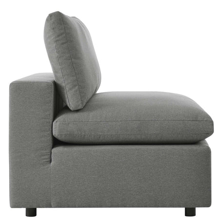 Commix Overstuffed Outdoor Patio Armless Chair - BUILDMYPLACE