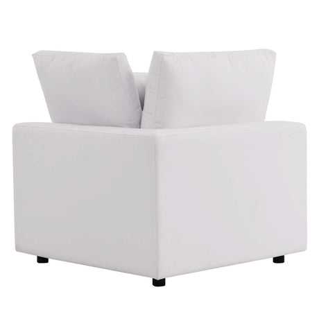 Commix Overstuffed Outdoor Patio Corner Chair - BUILDMYPLACE