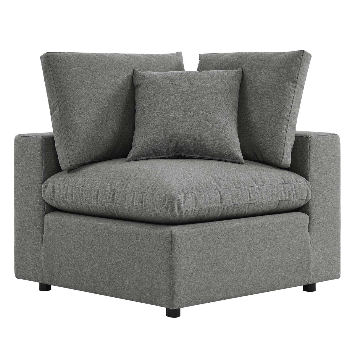 Commix Overstuffed Outdoor Patio Loveseat - BUILDMYPLACE