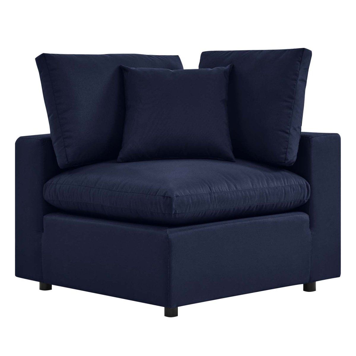 Commix Overstuffed Outdoor Patio Loveseat - BUILDMYPLACE