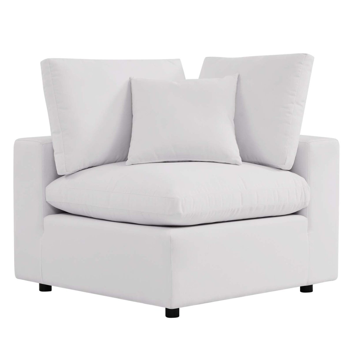 Commix Overstuffed Outdoor Patio Loveseat - BUILDMYPLACE