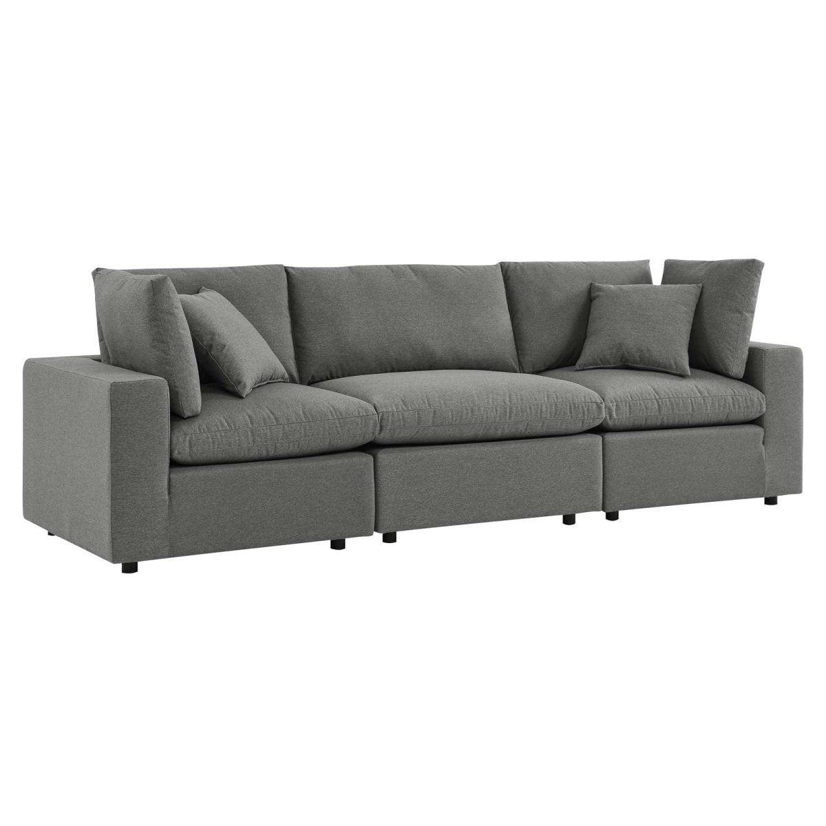 Commix Overstuffed Outdoor Patio Sofa - BUILDMYPLACE
