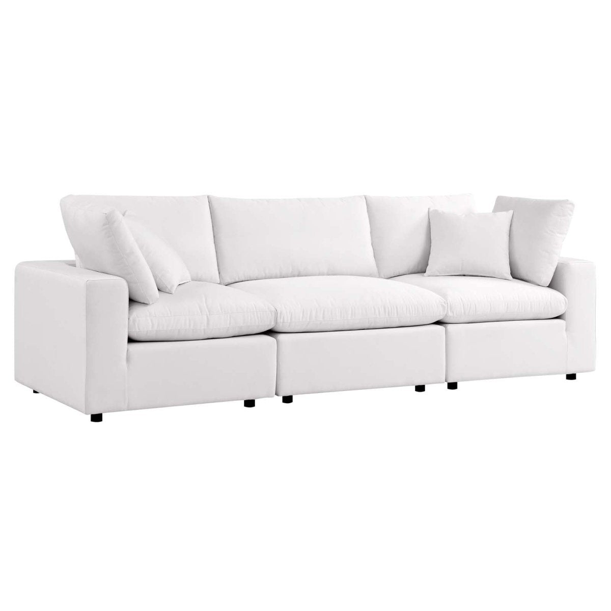 Commix Overstuffed Outdoor Patio Sofa - BUILDMYPLACE