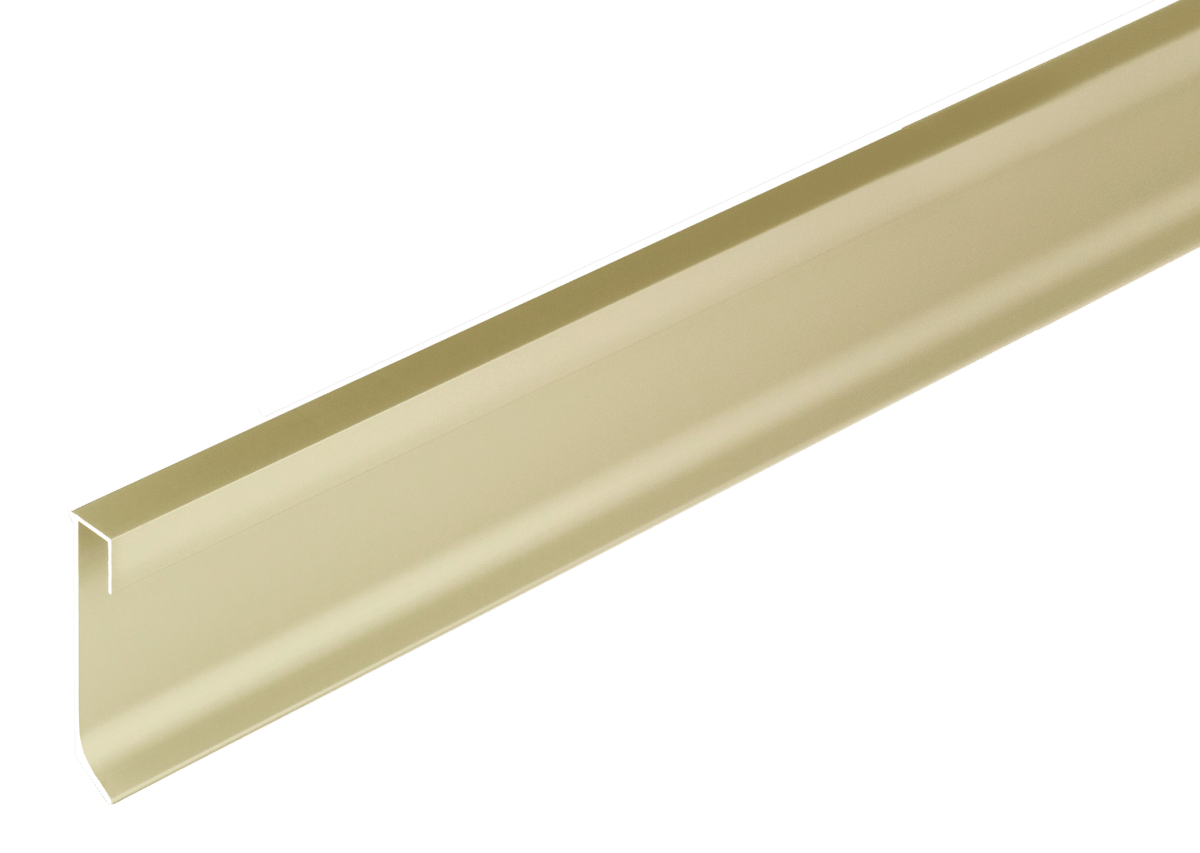 Construct LED Illuminable skirting 2 - 3/8 in. Champagne Anodized Aluminum LED Edge Trim - BUILDMYPLACE