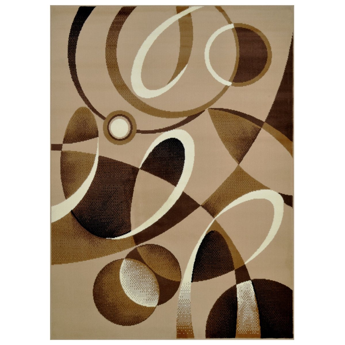 Contempo - 45 Area Rugs Rectangle Latte 5 - X - 7 - BUILDMYPLACE