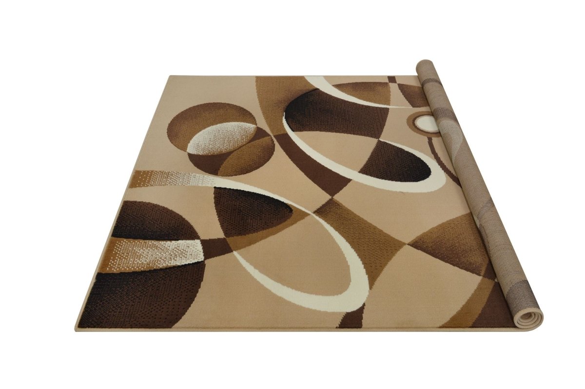 Contempo - 45 Area Rugs Runner Latte 8 - X - 11 - BUILDMYPLACE